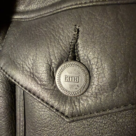 Sold~KITH leather trucker jacket XS - Picture 13 of 13